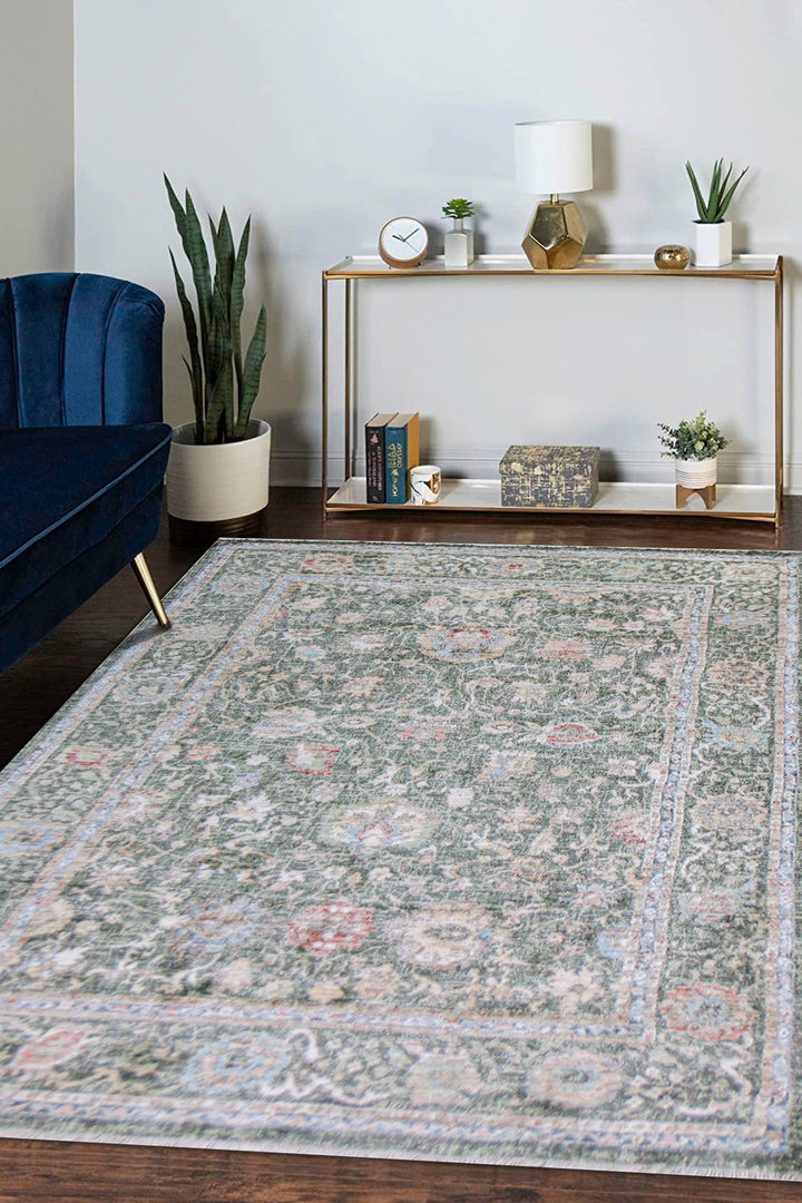 Premium Quality Turkish Antia Rug - 6.6 x 9.4 FT - Resilient Construction for Long-Lasting Use