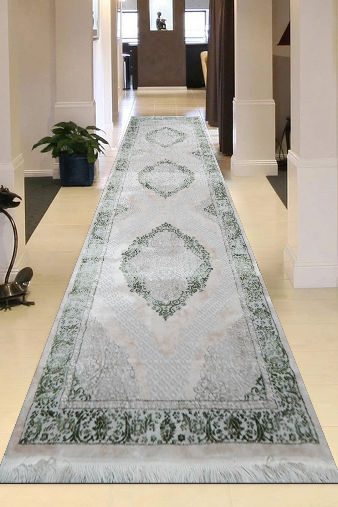 Turkish Modern Festival Acrylic Rug - 2.3 x 10 FT - Luxurious Woven Masterpiece 50% Off!