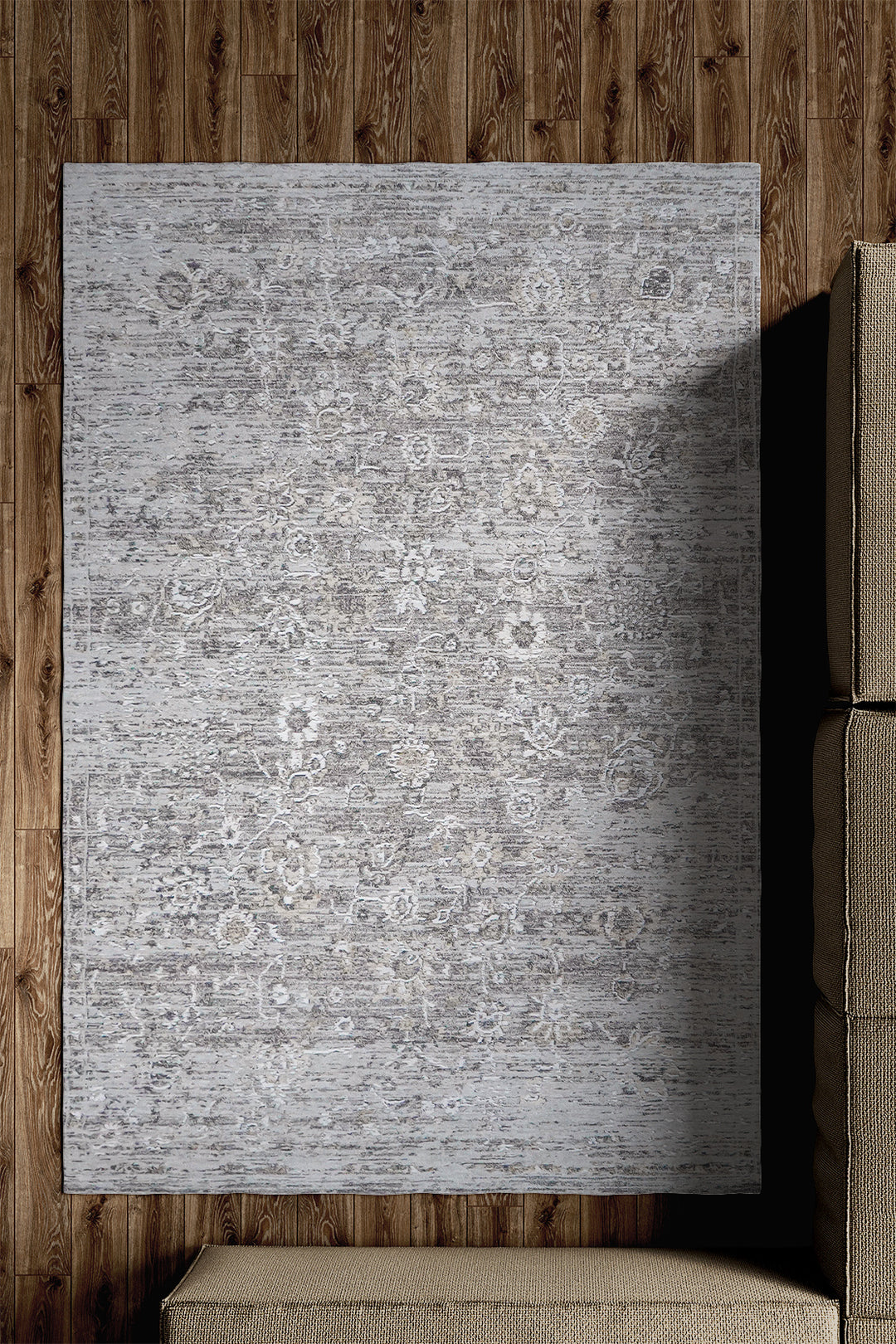 Turkish Modern <strong>Woolly</strong> - 1 Rug - Gray