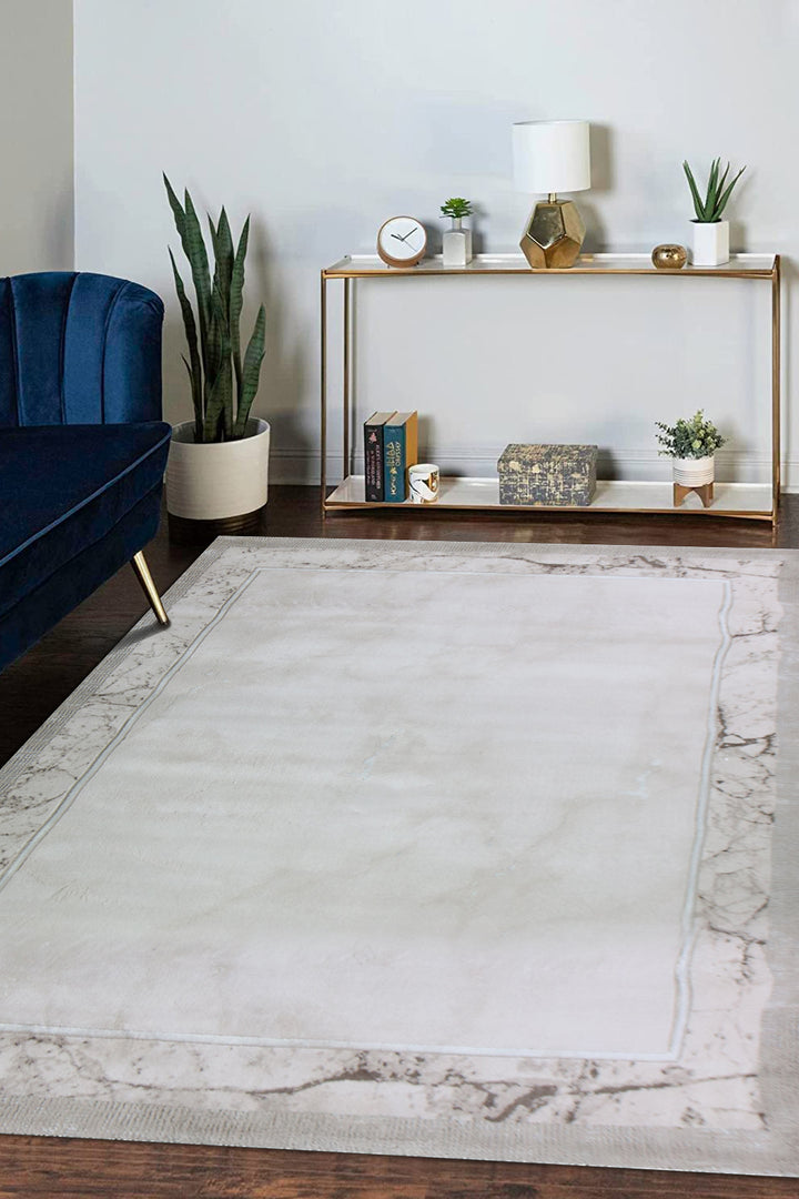 Turkish Modern Festival WD Oval Rug  - 6.5 x 13.1 FT - Gray -  Luxurious Woven Masterpiece 50% Off!