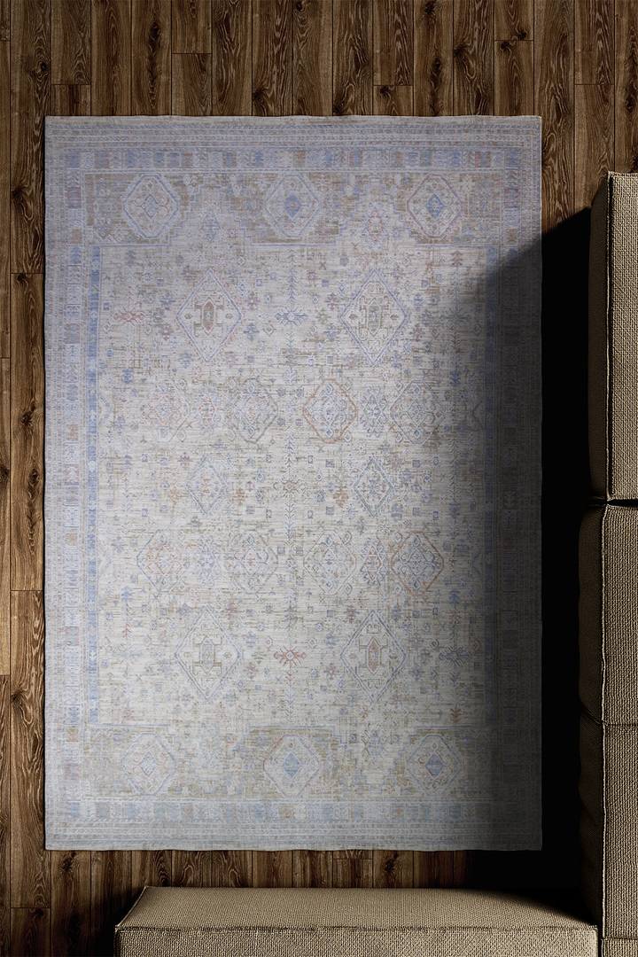 <p>Turkish Modern <strong>Opera Rug</strong>  - Cream - 4.9 x 7.8 FT</p>