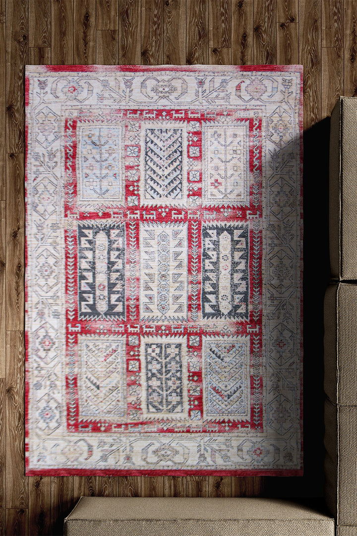 Premium Quality Turkish Antia Rug - 4.9 x 7.1 FT - Resilient Construction for Long-Lasting Use