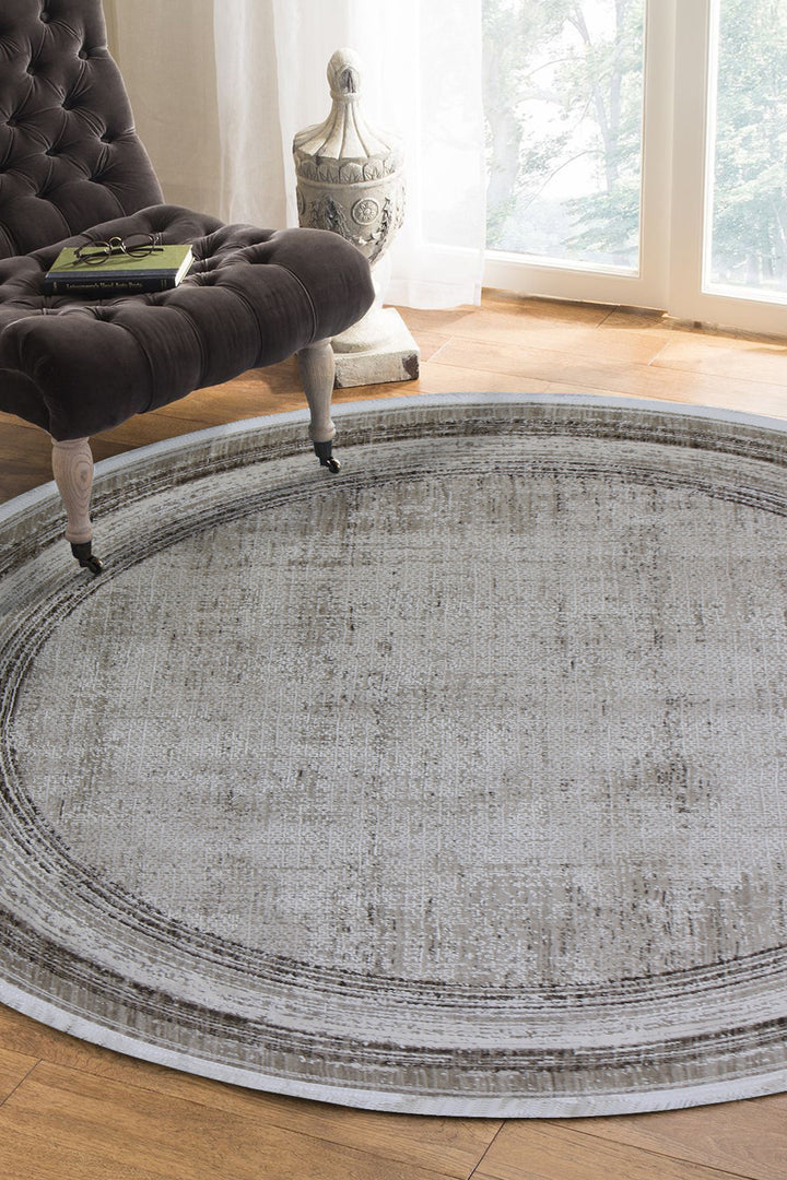 <p>Turkish Modern <strong>Elements Rug</strong>  - Beige - 5.2 x 5.2 FT</p>