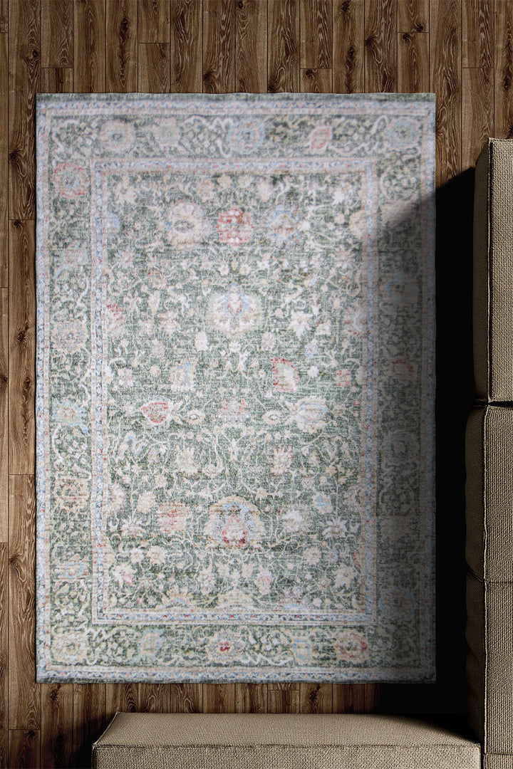 Premium Quality Turkish Antia Rug - 4.9 x 7.1 FT - Resilient Construction for Long-Lasting Use