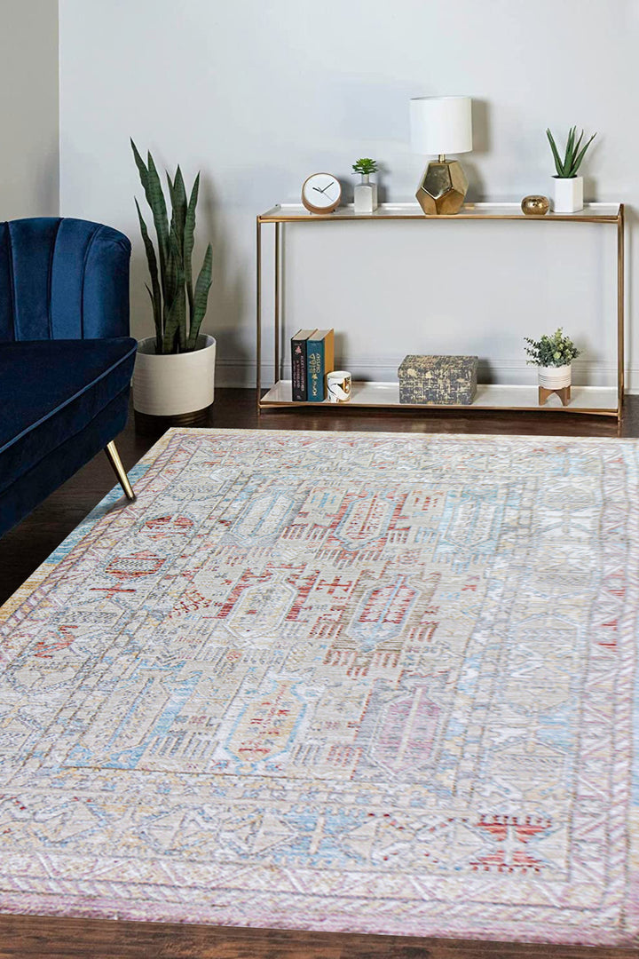 Premium Quality Turkish Antia Rug - 6.6 x 9.4 FT - Resilient Construction for Long-Lasting Use