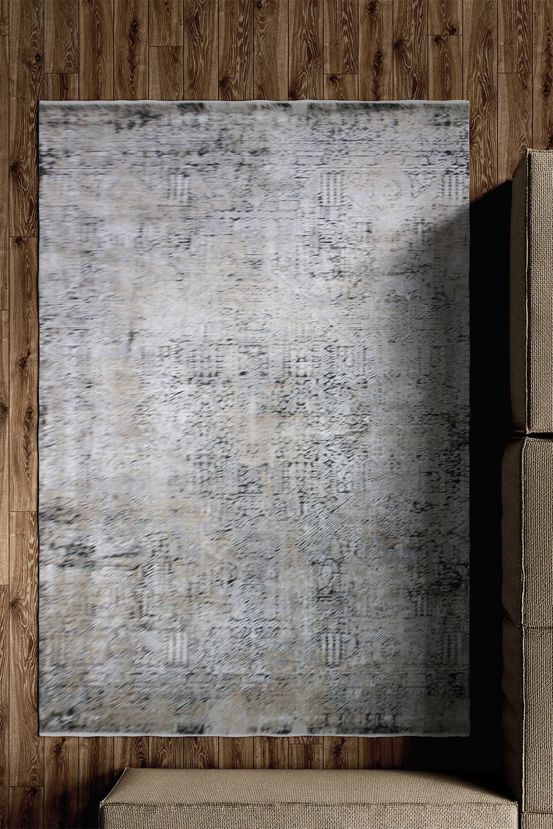 Turkish Modern Festival - 5.2 x 7.2 FT - Beige - Superior Comfort, Modern Style Accent Rugs