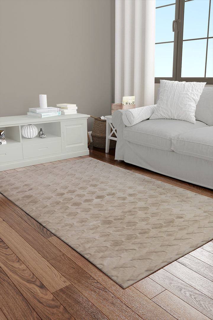 Turkish LAVENDER Rug - 3.9 x 5.9 FT - Fluffy and Durable Floor Rug