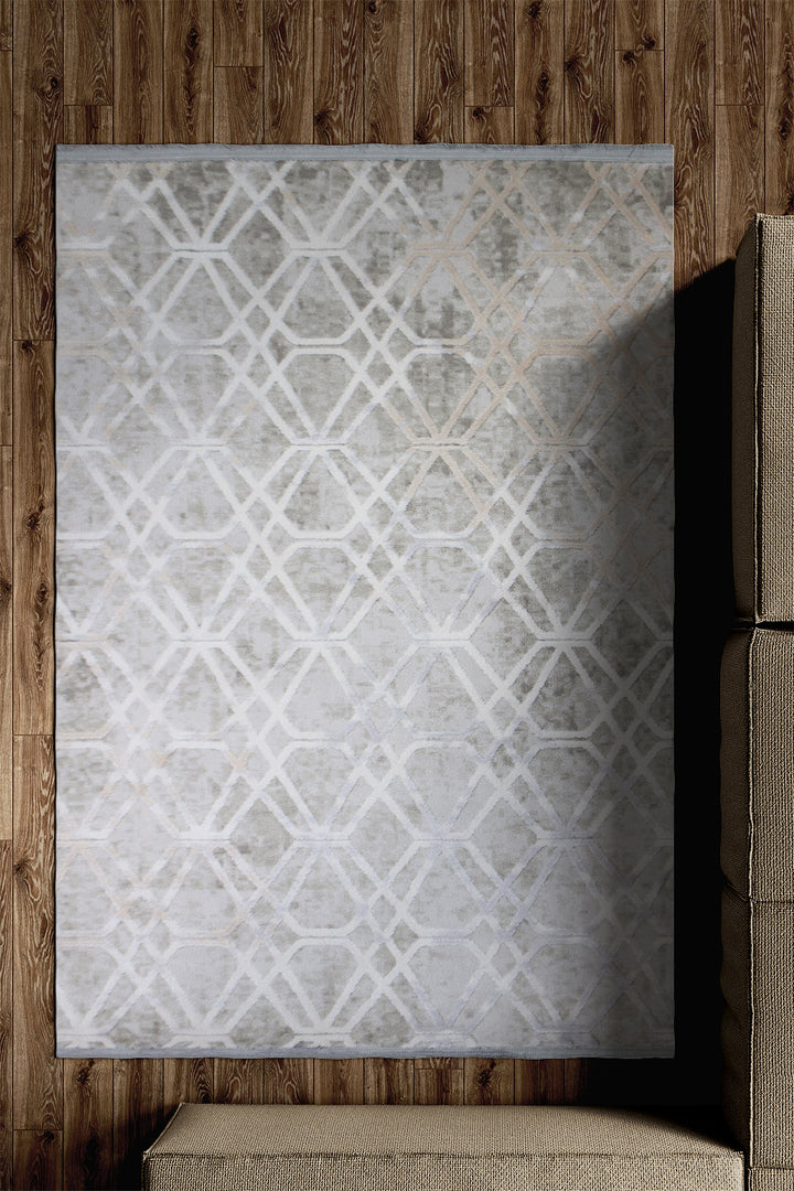 Turkish Modern Festival - 3.3 x 4.9 FT - Gray - Superior Comfort, Modern Style Accent Rugs