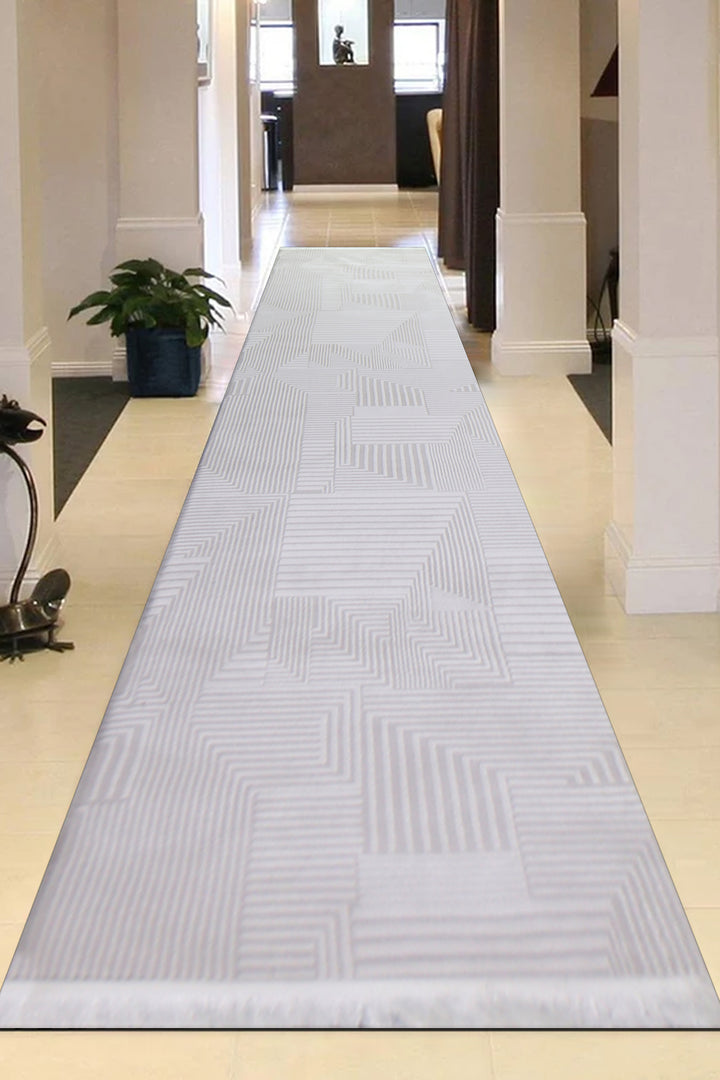 Turkish Modern Festival Acrylic Rug - 2.6 x 9.8 FT - Luxurious Woven Masterpiece 50% Off!