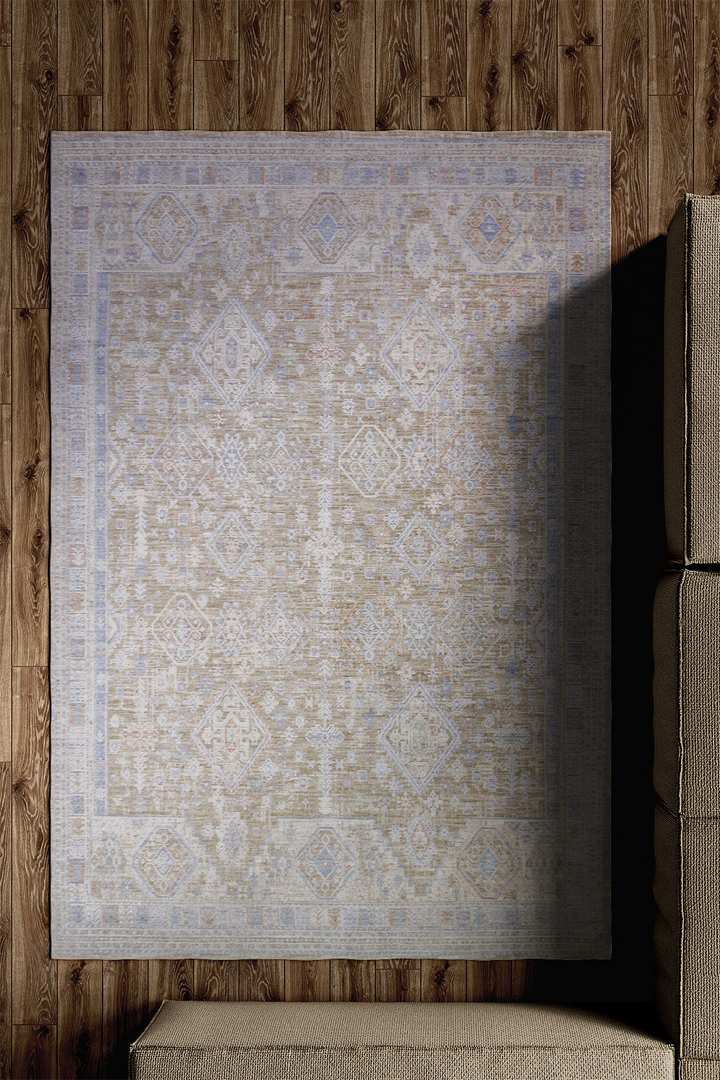 <p>Turkish Modern <strong>Opera Rug</strong>  - Beige - 4.9 x 7.8 FT</p>