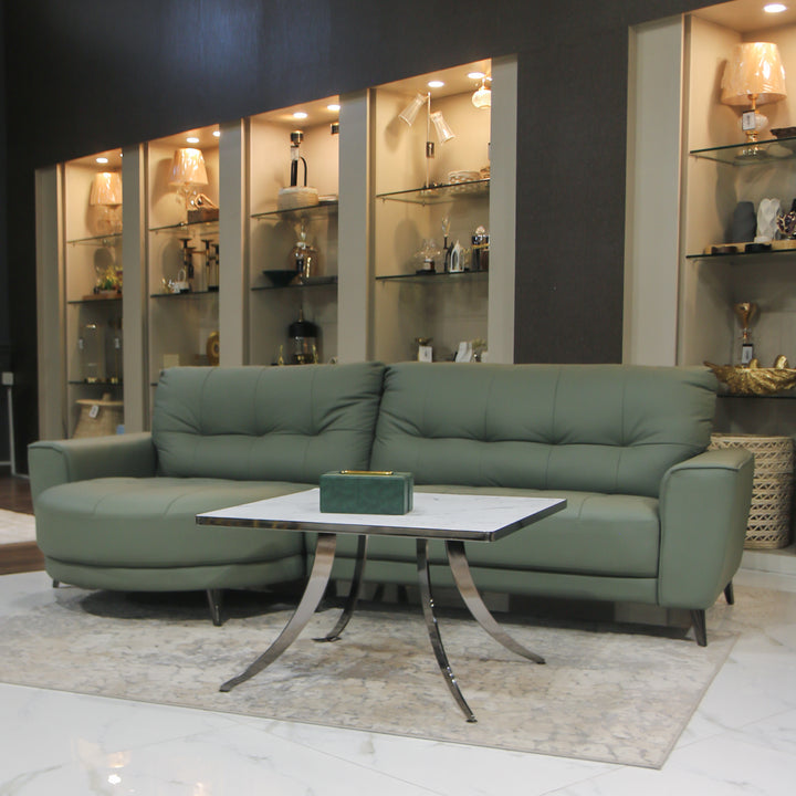 Imported Leather Sofa, Model ZM936