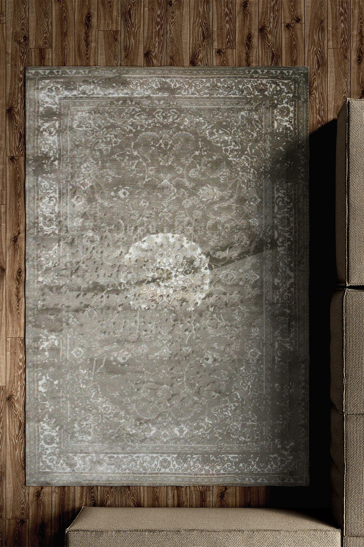 Turkish Modern Festival 1 - 5.2 x 7.5 FT - Gray - Sleek and Minimalist for Chic Interiors