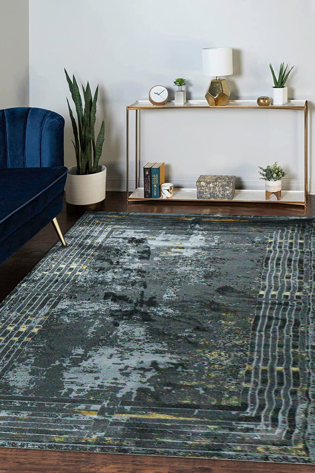 Turkish Shadows  Rug - 6.5 x 9.5 FT - Modern Abstract Design with Premium Features