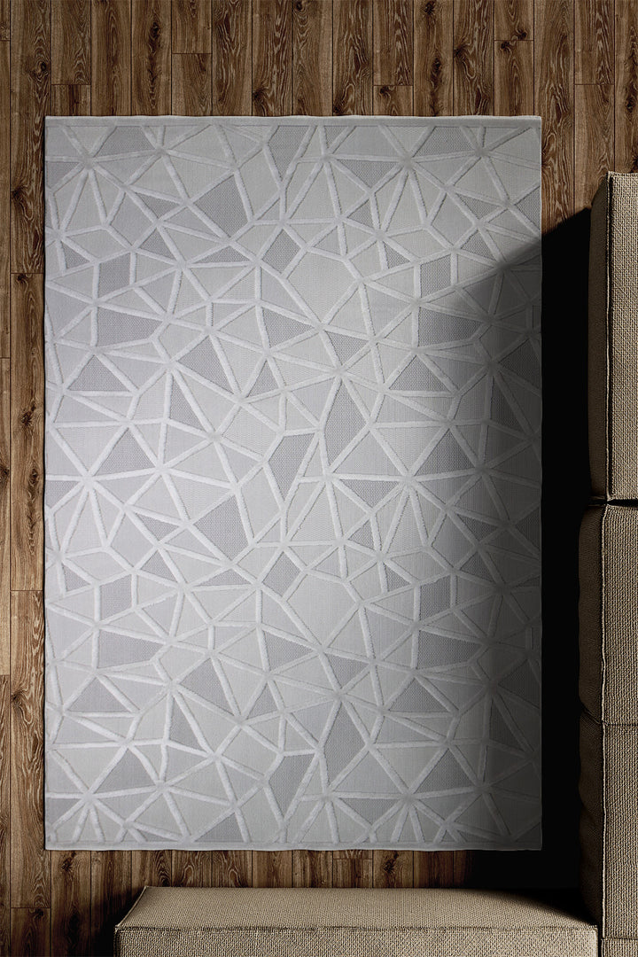 Turkish Modern Festival - 5.2 x 7.5 FT - Gray - Superior Comfort, Modern Style Accent Rugs