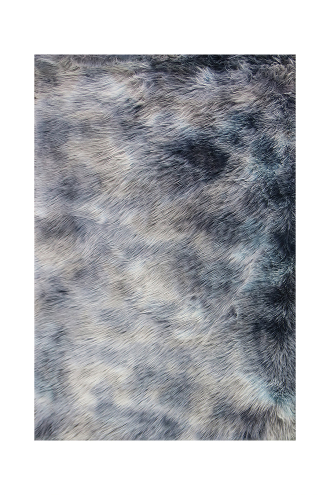 Soft Shaggy Moods Rug for Living Room-4.9 x 7.2 ft-Thick Plush Modern Area Carpet