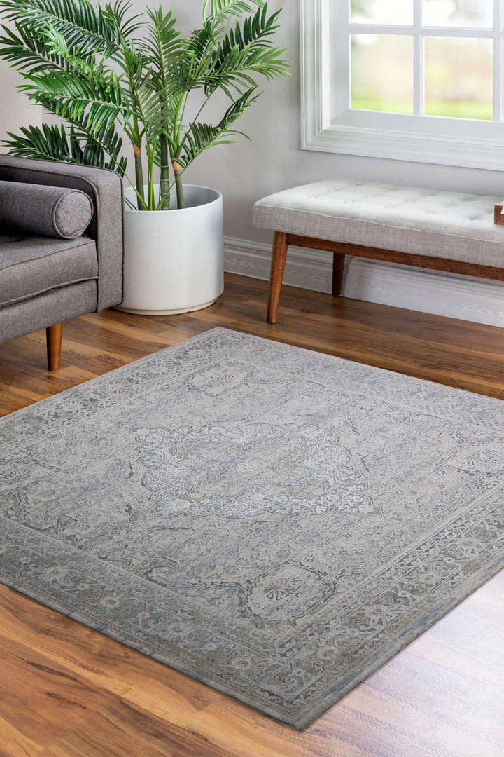 Turkish Modern Festival Plus Rug - 6.6 x 6.6 FT - Gray - Superior Comfort, Modern Style Accent Rugs
