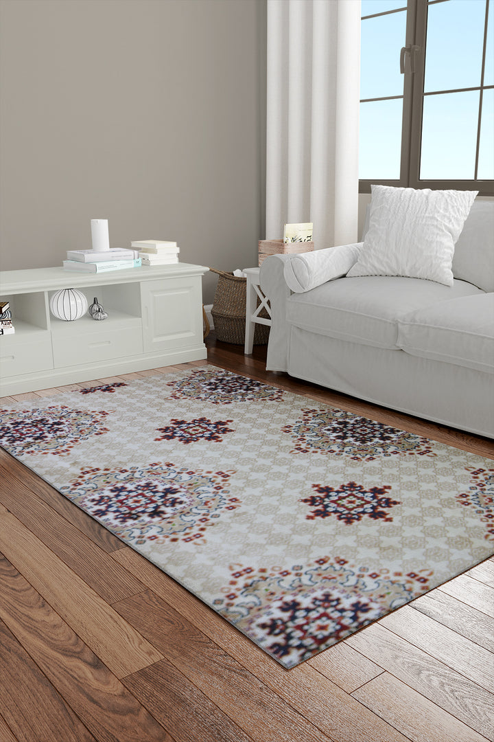 Crystal Rug  - 3.25 x 5.5 FT - Soft, Durable, and Easy to Clean