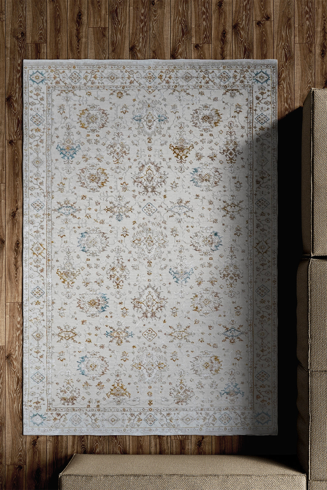 Turkish Modern Amber Rug - Cream
