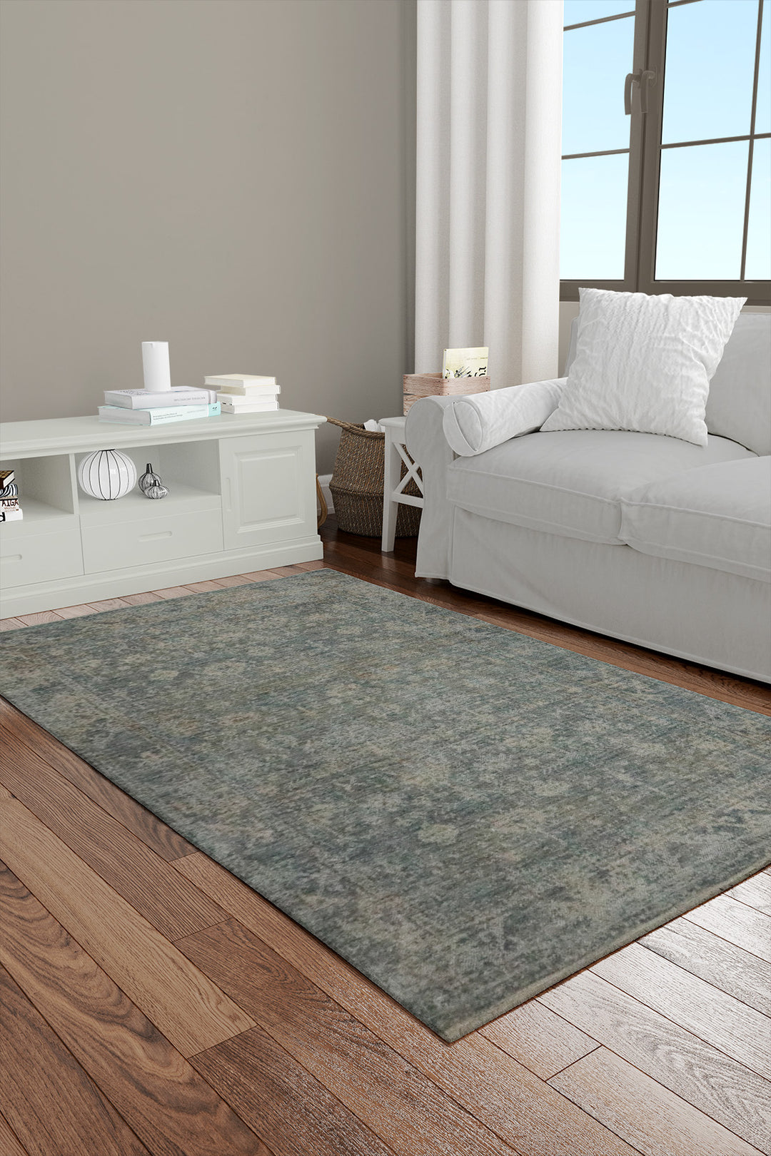 Turkish Modern  Festival Plus Rug - Gray - 3.9 x 5.5 FT - Superior Comfort, Modern Style Accent Rugs
