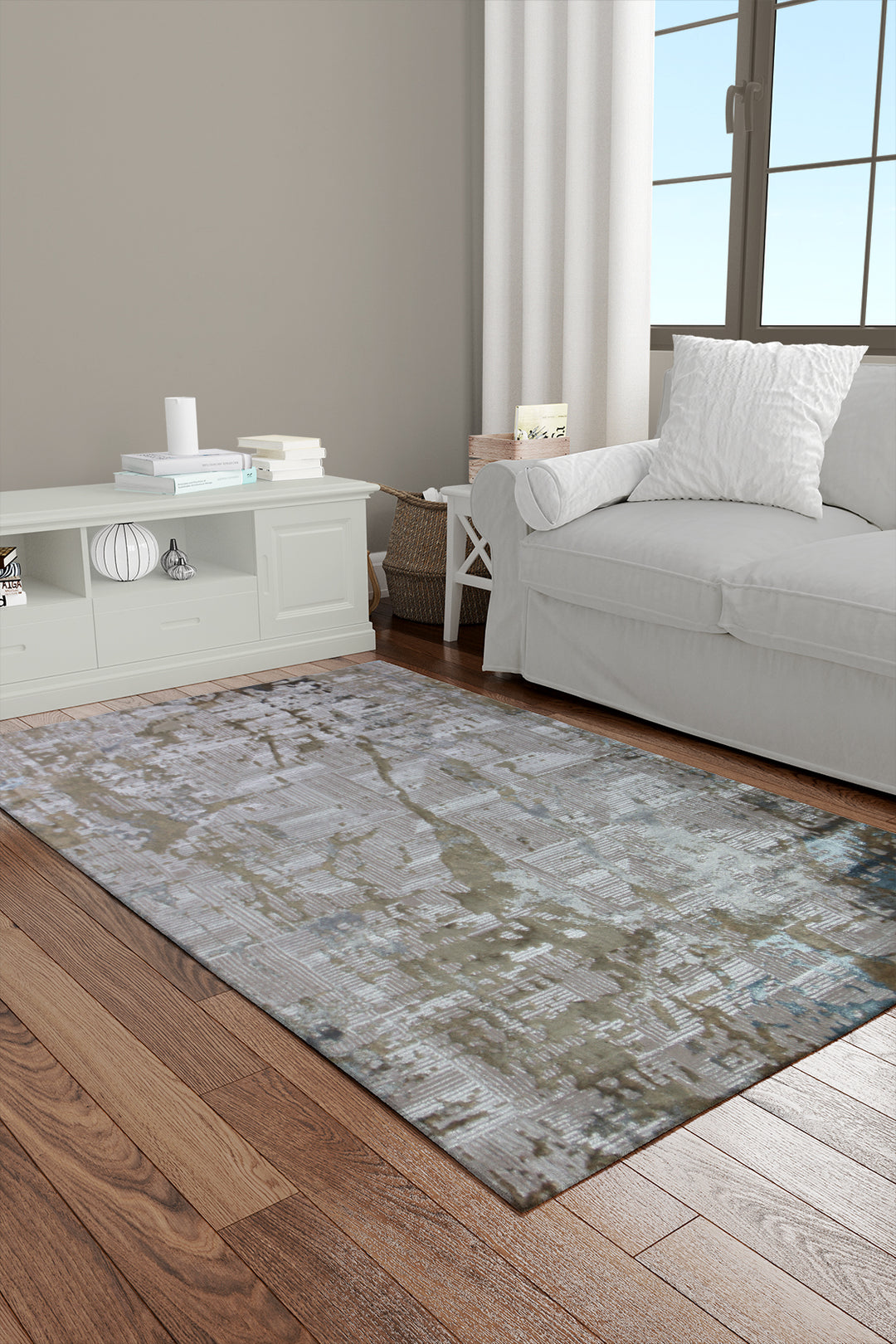 Turkish Modern <strong> Vk-Oasis</strong> Rug - Brown