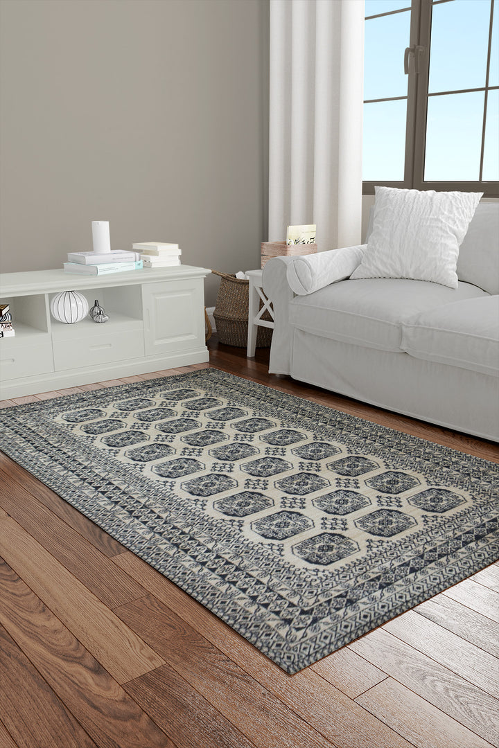Turkish Modern  Festival Wd Rug  - 3.2 x 6.5 FT - Beige -  Luxurious Woven Masterpiece 50% Off!