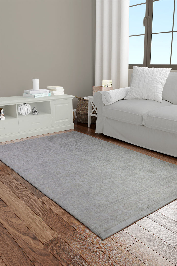 Turkish Modern Festival Viscos Rug - 3.9 x 5.9 FT - Sleek And Minimalist For Chic Interiors