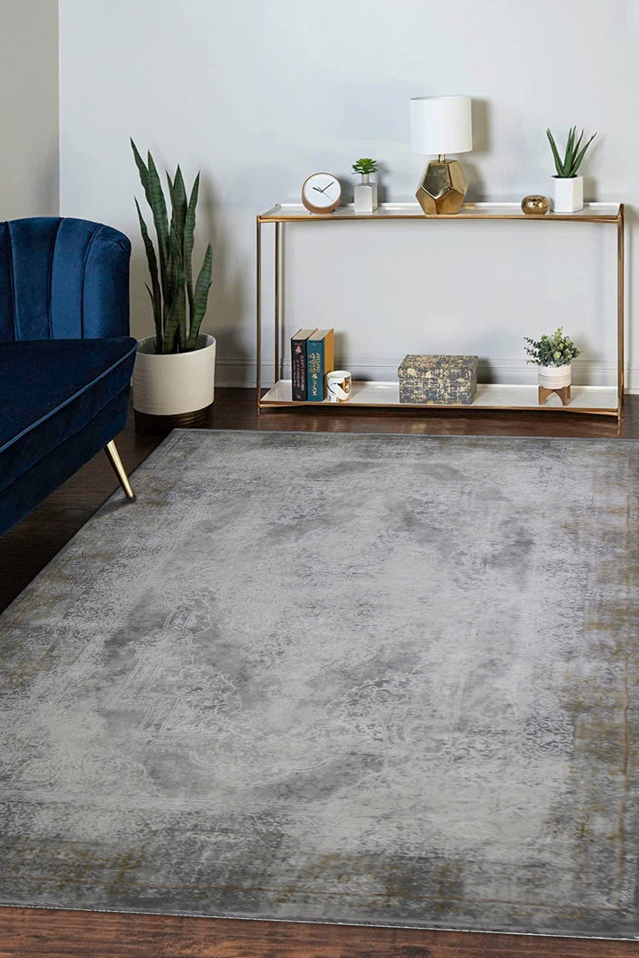 Turkish Modern Festival Plus Rug - 6.2 x 12.1 FT - Gray - Superior Comfort, Modern Style Accent Rugs