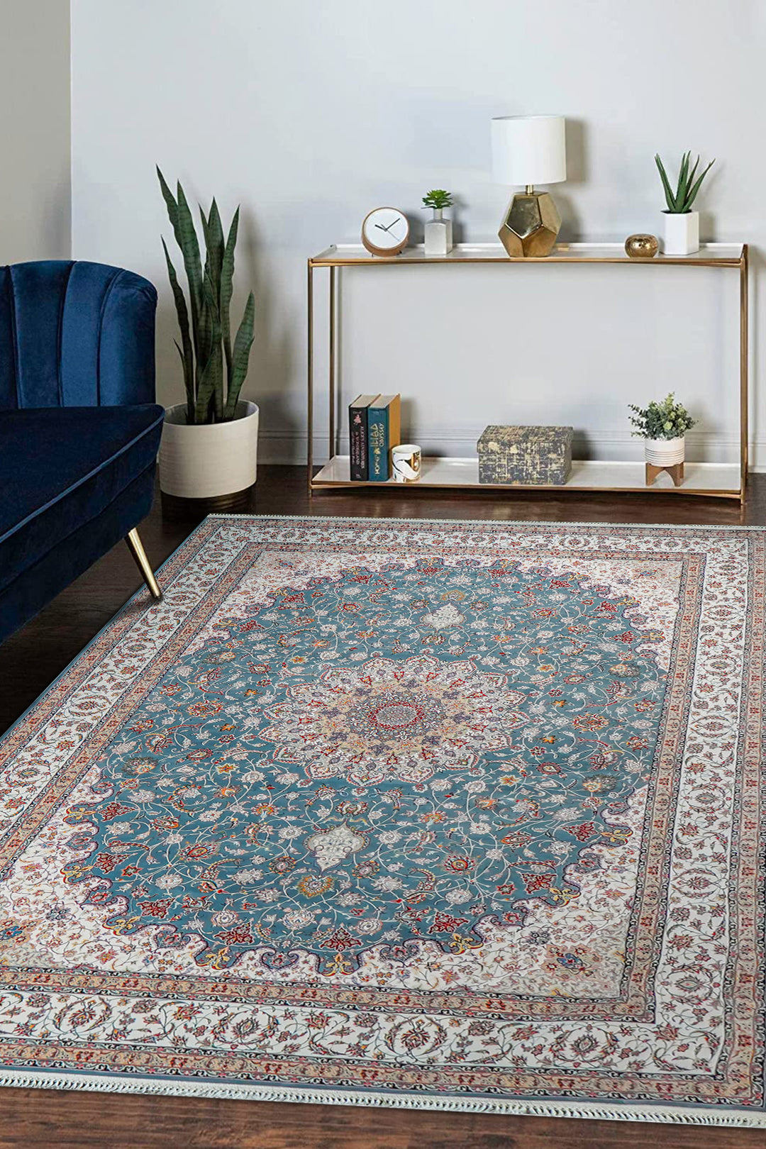 Premium Authentic Persian Rug 1200 Reeds - Gray