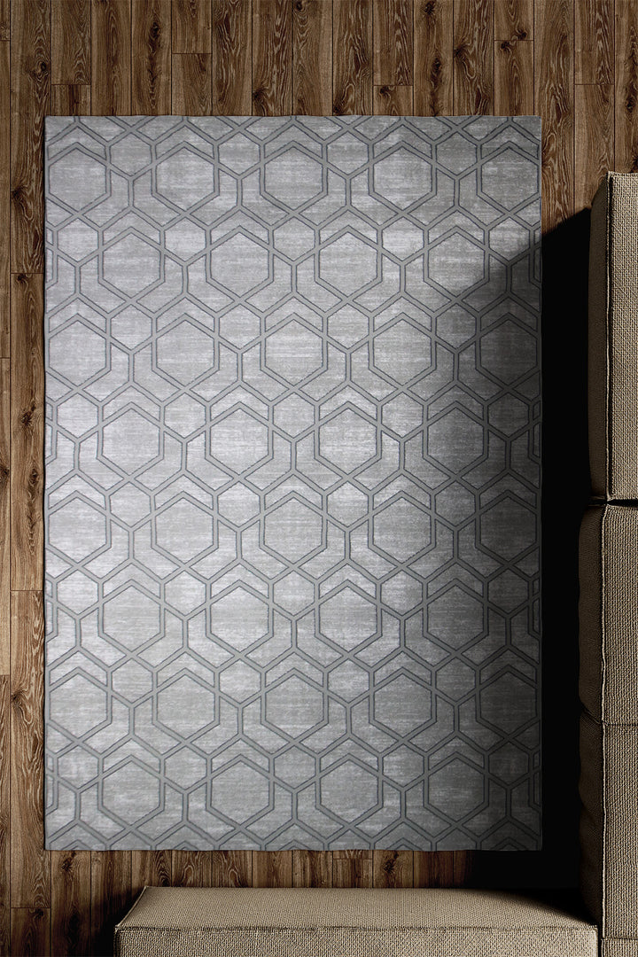 Turkish Modern Festival - 6.6 x 9.5 FT - Gray - Superior Comfort, Modern Style Accent Rugs