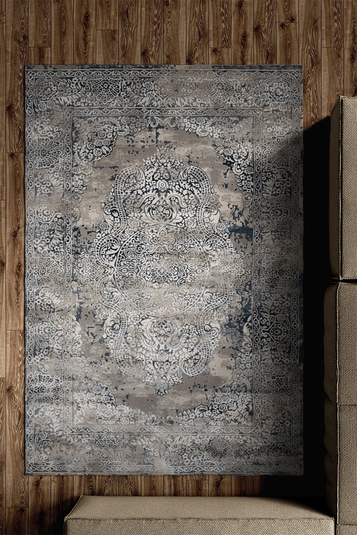 Turkish Modern - Festival-Wd Rug  - 5.2 X 7.5 Ft  - Gray -  Superior Comfort, Modern Style Accent Rug