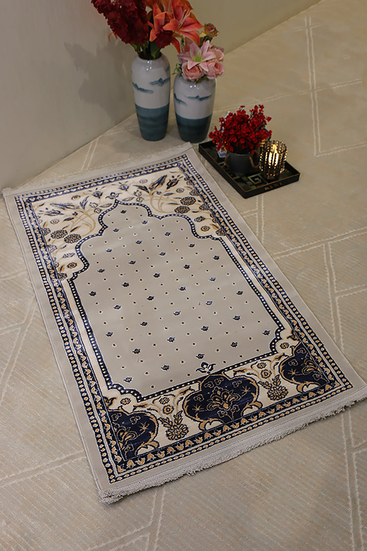 Turkish Bamboo Sajjadeh  Janamaz - 2.6 x 3.9 FT - Gray