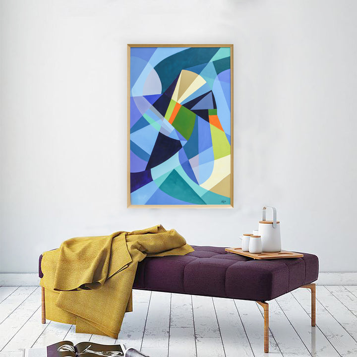 Hand Painted Textured, Acrylic Painting