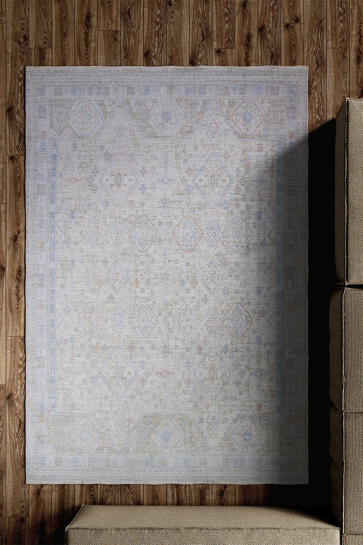 <p>Turkish Modern <strong>Opera Rug</strong>  - Cream - 4.9 x 7.8 FT</p>