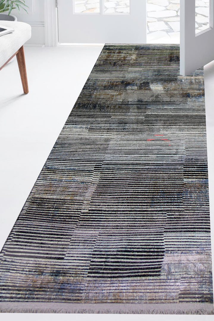 Turkish Modern Alpine Rug - 2.6 x 7.5 FT - Superior Comfort, Modern Style Accent Rugs