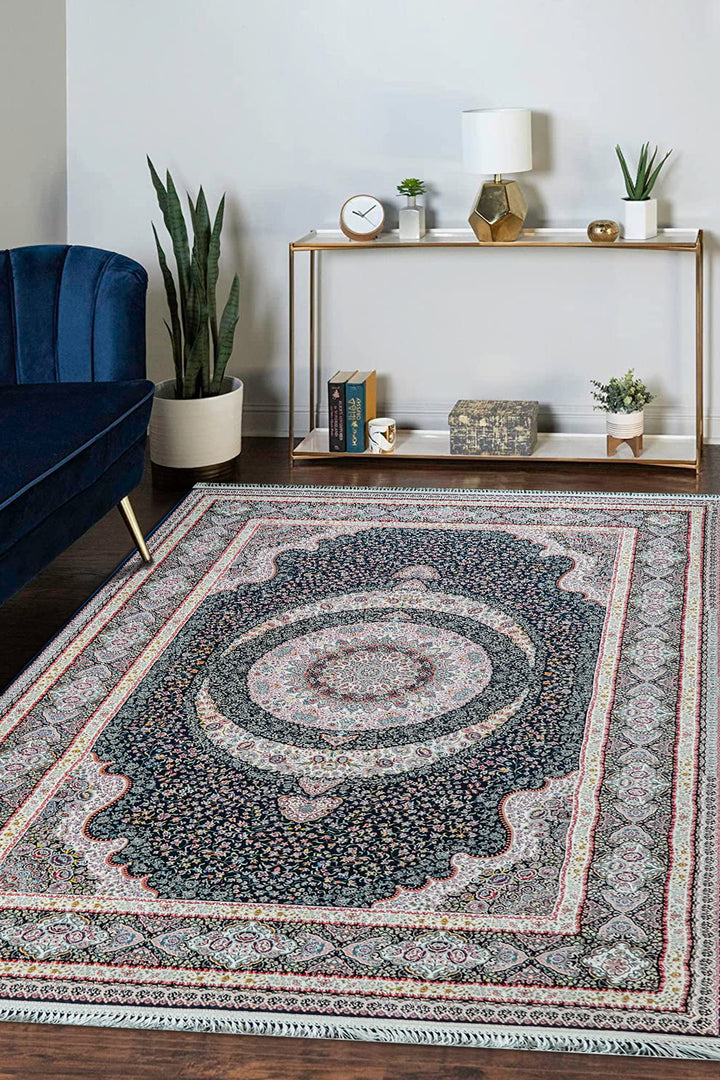 Premium Authentic Persian Rug 1200 Reeds - Blue