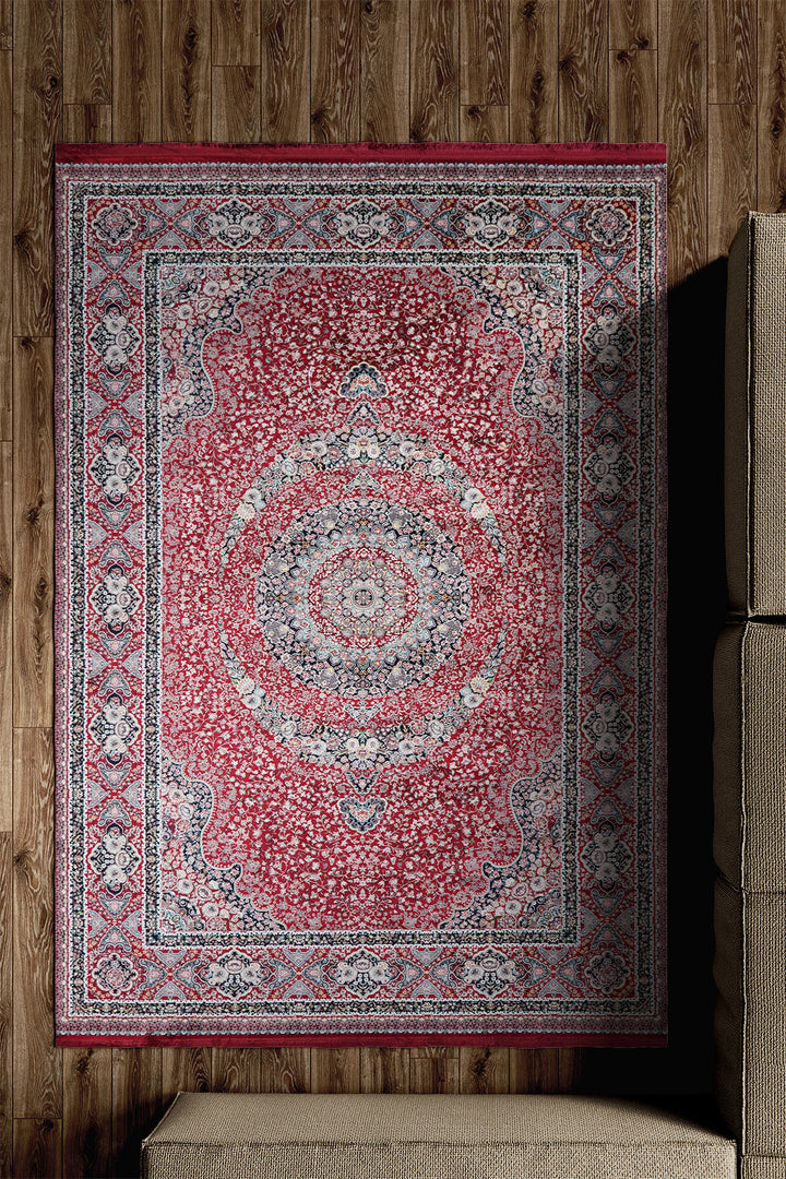 Premium Authentic Persian Rug 1200 Reeds - Red