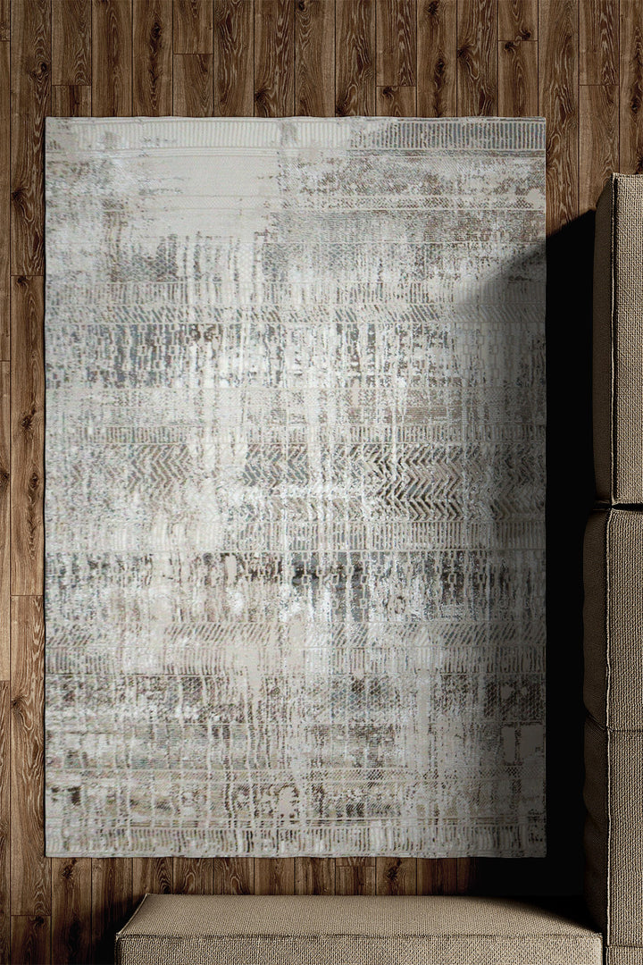 Turkish Matrix Rug - 4.9 x 7.3 FT - Contemporary Abstract Elegance with Premium Quality