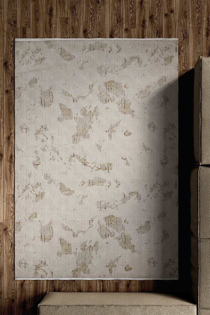 Turkish Modern - Festival-Wd Rug  - 5.2 X 7.5 Ft  - Cream -  Superior Comfort, Modern Style Accent Rug