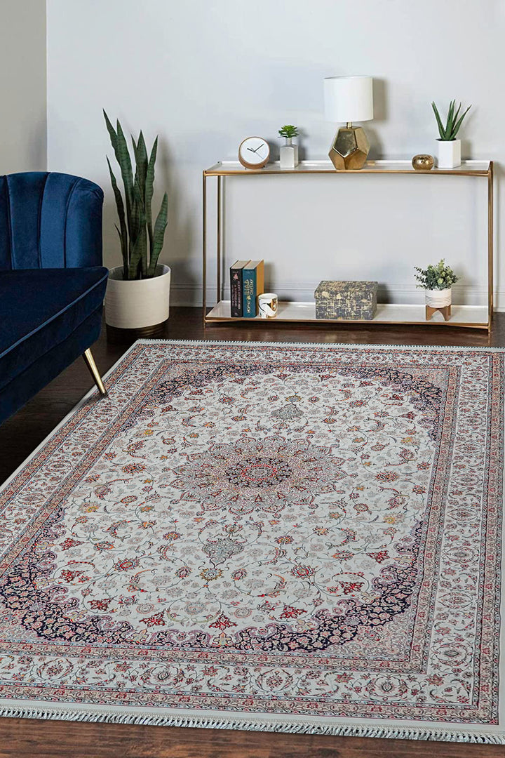 Premium Authentic Persian Rug 1200 Reeds - Cream