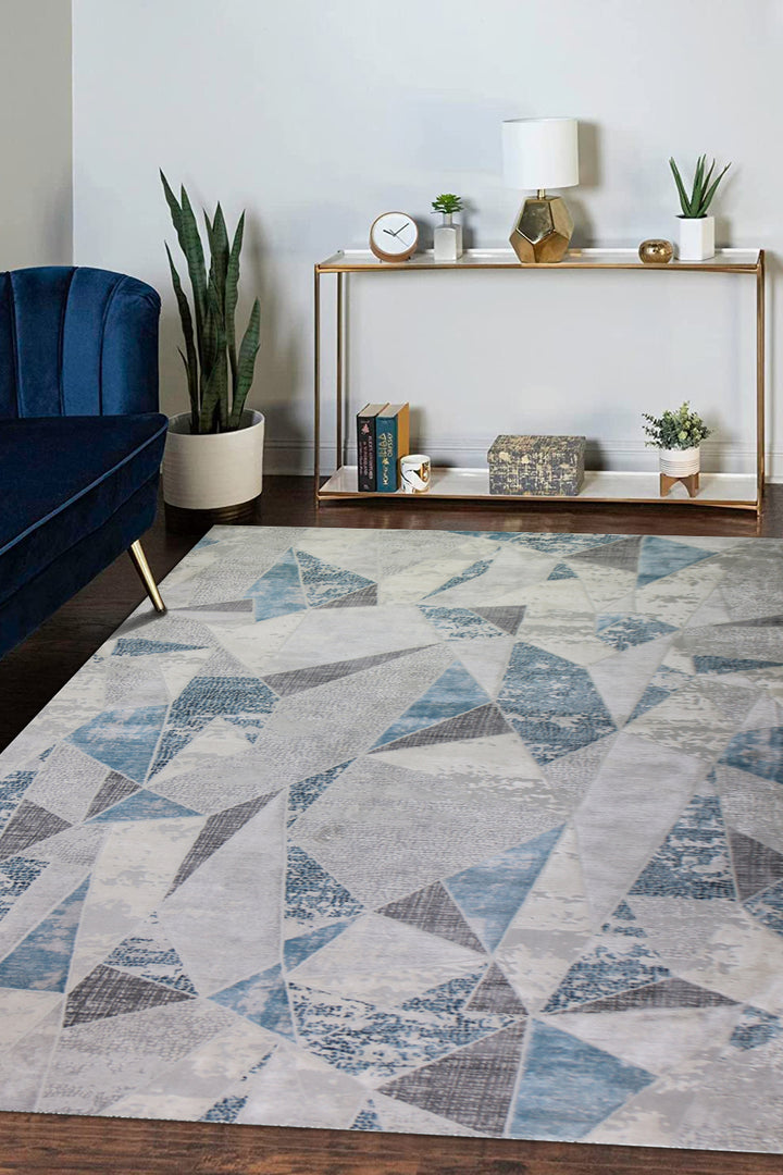<p>Turkish Modern <strong>Festival Xl Promo Rug</strong>  - Blue - 7.8 x 10.4 FT</p>