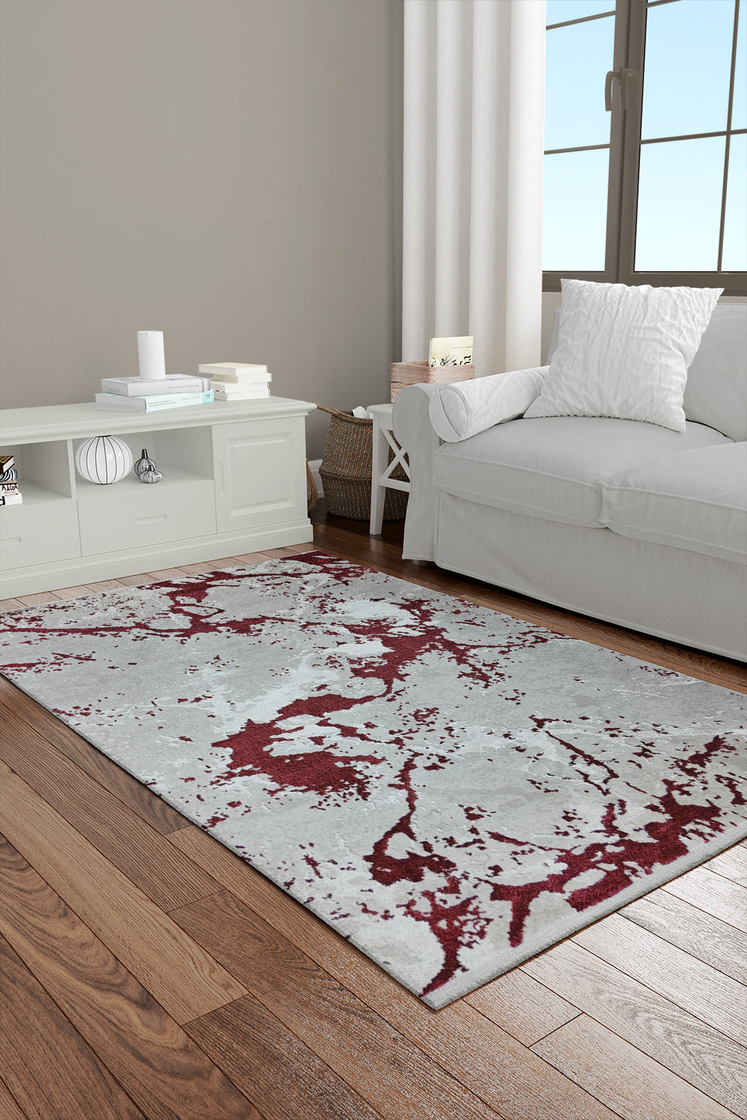 Turkish Modern Festival -1 Rug - 3.9 x 5.5 FT - Superior Comfort, Modern Style Accent Rugs