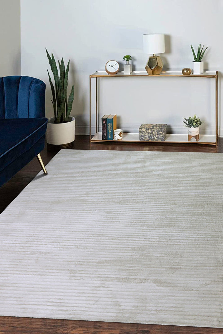 Turkish Modern  Festival Wd Rug  - 6.5 x 8.5 FT - Beige -  Luxurious Woven Masterpiece 50% Off!
