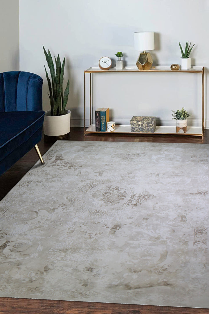 Turkish Modern Festival WD Rug - 7.9 x 13.1 FT - Beige - Luxurious Woven Masterpiece 50% Off!