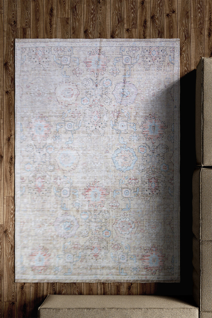 Premium Quality Turkish Antia Rug - 4.9 x 7.1 FT - Resilient Construction for Long-Lasting Use