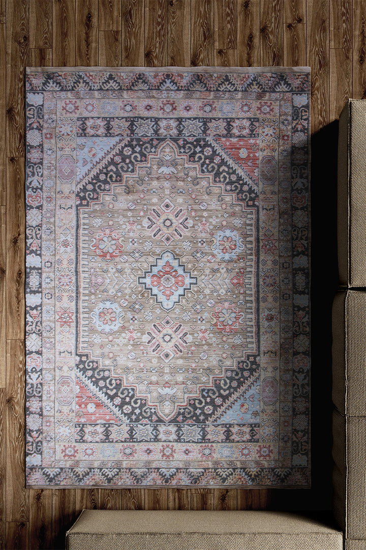Premium Quality Turkish Antia Rug - 4.9 x 7.9 FT - Resilient Construction for Long-Lasting Use