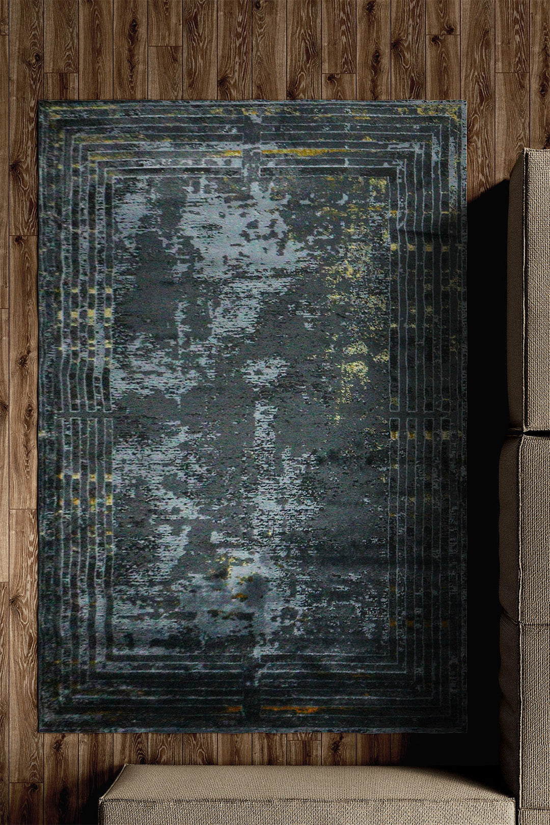 Turkish Shadows  Rug - 5.2 x 7.3 FT - Modern Abstract Design with Premium Features