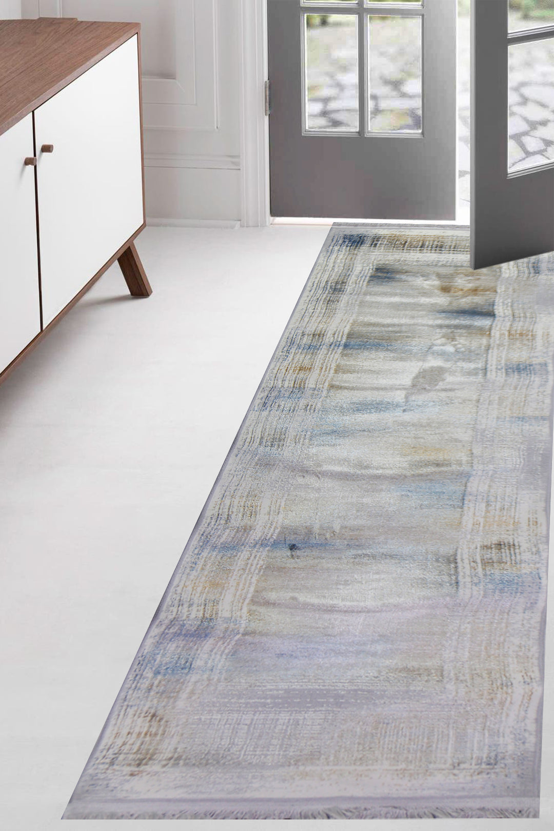 Turkish Modern Alpine Rug - 2.6 x 7.5 FT - Superior Comfort, Modern Style Accent Rugs