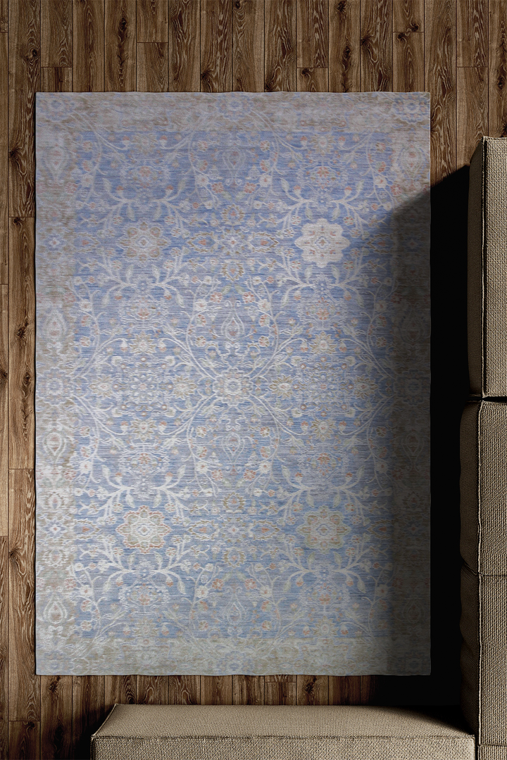 <p>Turkish Modern <strong>Opera Rug</strong>  - Blue - 4.9 x 7.8 FT</p>