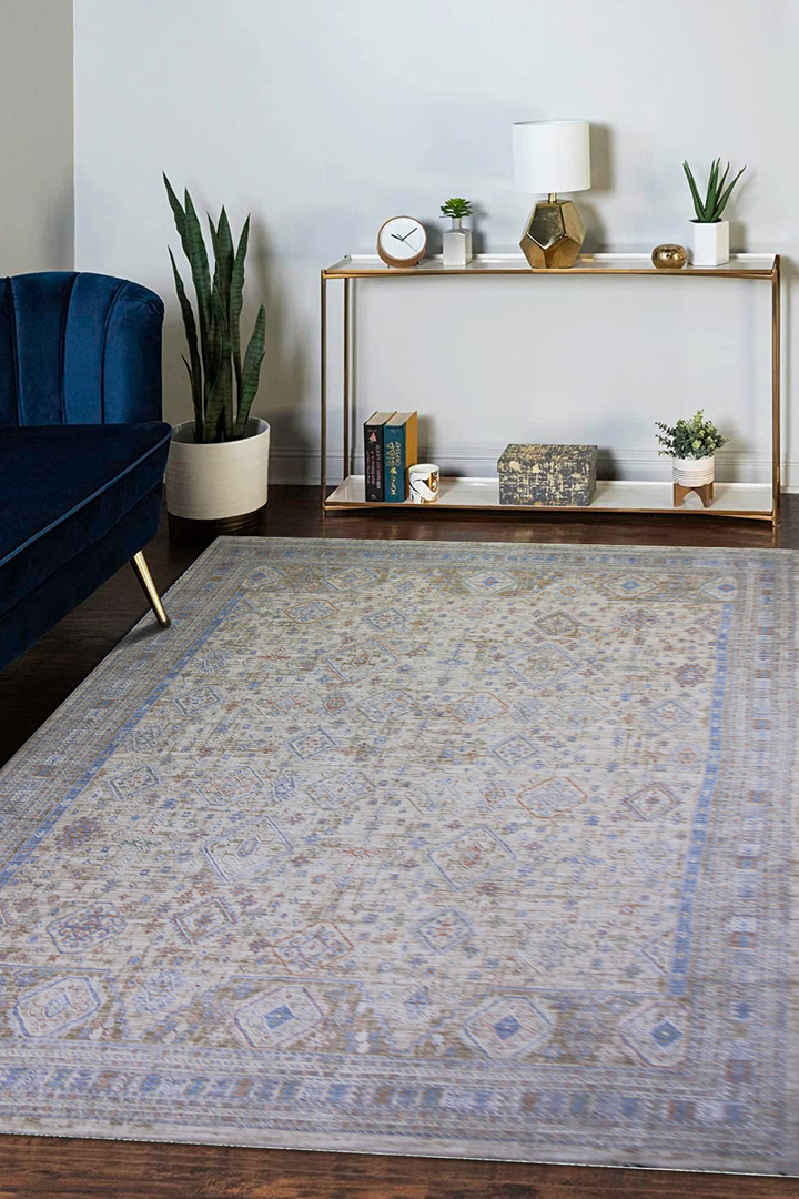 <p>Turkish Modern <strong>Opera Rug</strong>  - Cream - 6.5 x 9.8 FT</p>