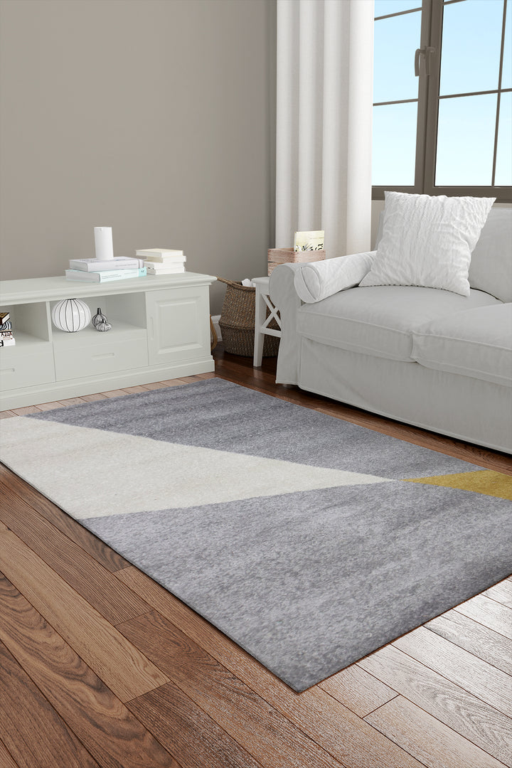 Turkish Modern Festival WD Rug - 2.3 x 4.6 FT - Gray - Luxurious Woven Masterpiece 50% Off!